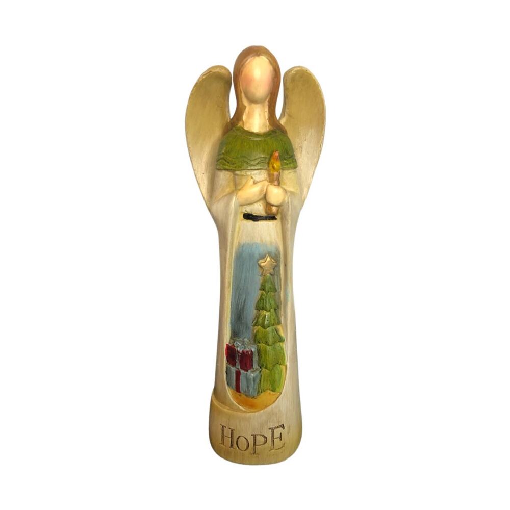 TII Collection Inspirational Angel, Hope, Wood Painted Angel Vintage
